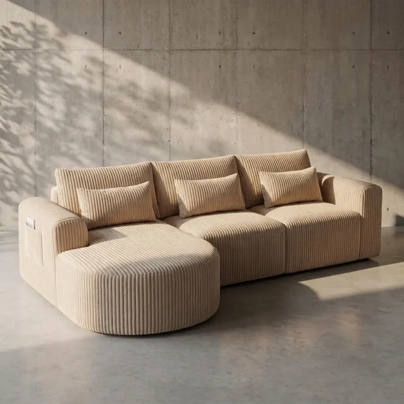 Canapé Luxysofa installé dans un salon