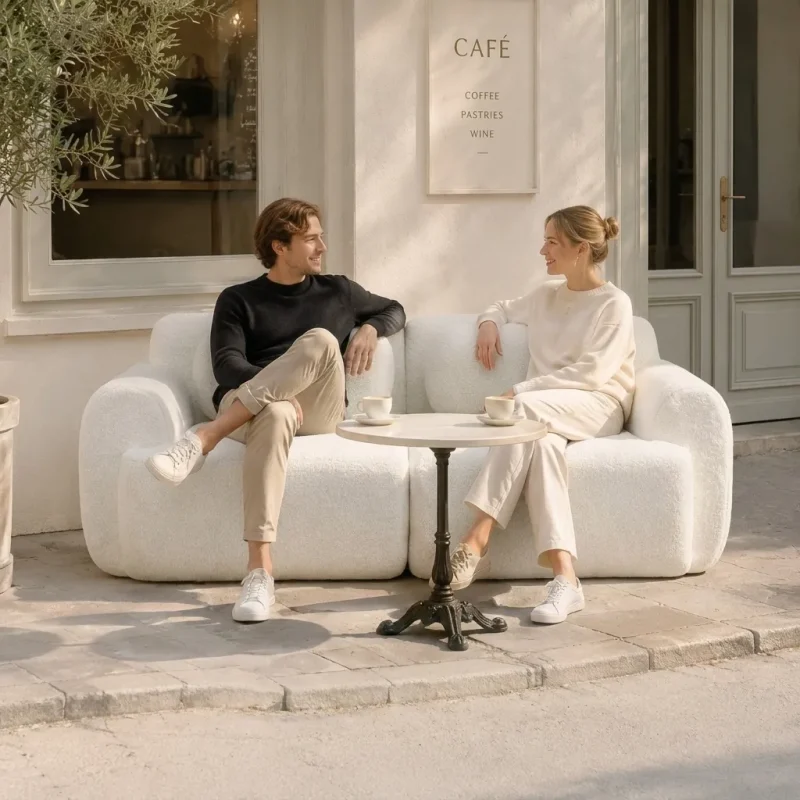 lounge couple Lounge Sofa Blanc